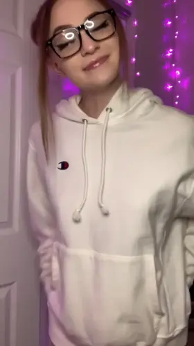 Small girl vs. big sweater