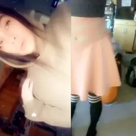 i pull up my skirt and show you this.. are we still going on that date? 🥺