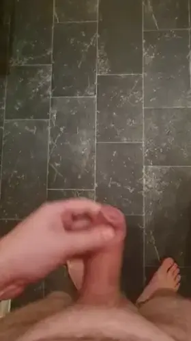 Spraying after a good wank