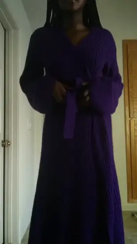 Did I make you hard after taking off my robe? [F19]