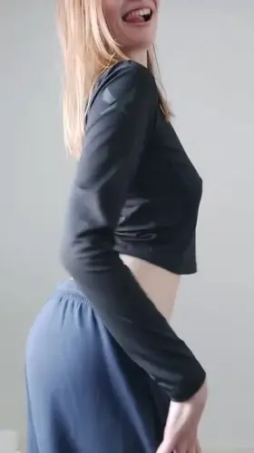 Flashing my perky little tits after a run [f20]