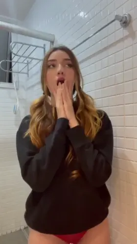 Just made this TikTok ath the Schools bathroom.... Should I Get an A+ in creativity?