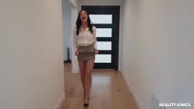 Caption what she is saying as she sells houses