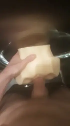 (20m) Fucking my toy in the elevator