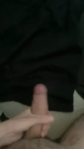 Stroking my cock for a nice cumshot