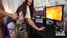 D.Va Cosplay Girl Gets Fucked While Playing Overwatch