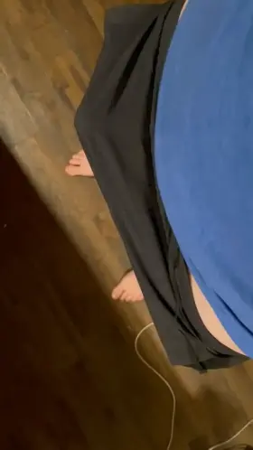 Black compression shorts hide a big surprise