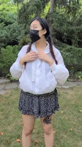 I like a different kind of white and all over my tits please