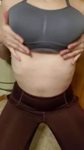 do you like what's under my sports bra?