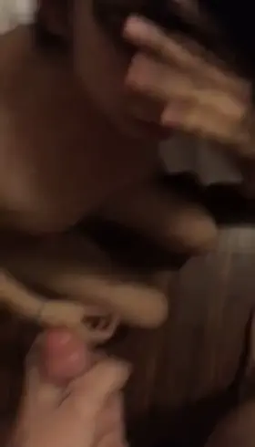 Getting her face blasted in cum, so hot