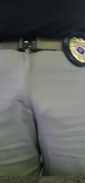 These pants don't hide anything at all at work.