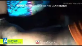 Stripping down at the club and letting everyone feel up that fat pussy