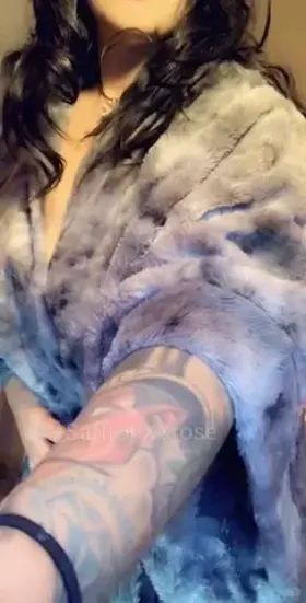 Do you like what I'm hiding under my robe??