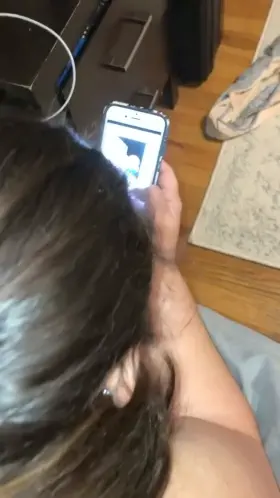 Chatting with other guys while he uses me..