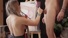Artist handjob