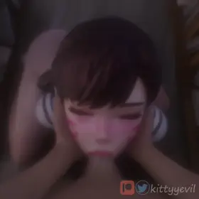D.va getting her face fucked (Kittyyevil) [Overwatch]