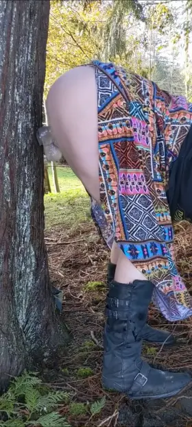 having a little fun in the front yard