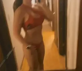 Who likes the color red on this milf? Or more importantly who wants to take it off? [F]