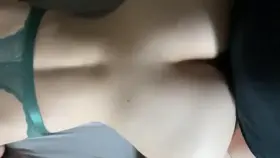 Being pregnant makes my pussy so wet... I bounce so hard he slips right out!