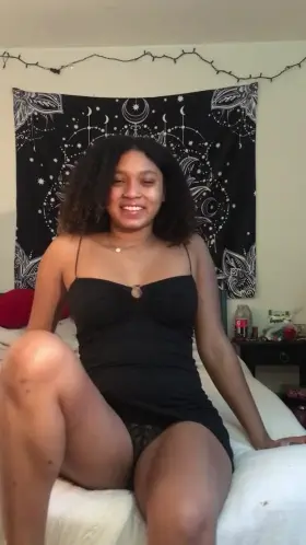 black dress, black panties 🖤