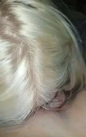 Blonde sucking a cock