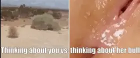 Thinking about you vs. thinking about her bull