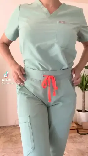 Wanna know what’s underneath these scrubs?