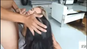both of them received some cum on hair