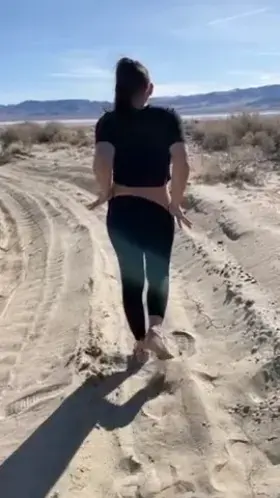 My goal is to show my ass off one trail at a time across America 😋 [gif]