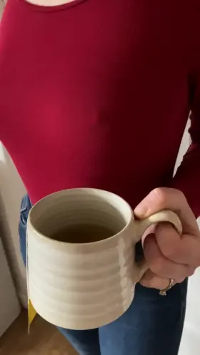No bra! Tea, though :) (Did you notice the tea...?) (OC)
