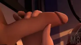 Momo playing with Todoroki's dick