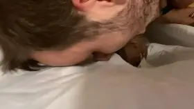 My mouth making love to a perfect dick before letting my pussy have a go.