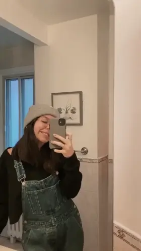 I’ve been told my overalls are adorable but idk I kind of like them on the ground too