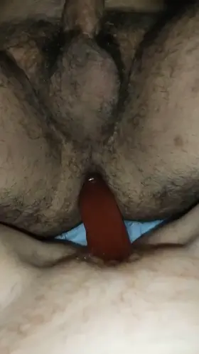 When the lockdown started we wanted to try new things and This was our first double dildo. Look how hard his dick gets😍