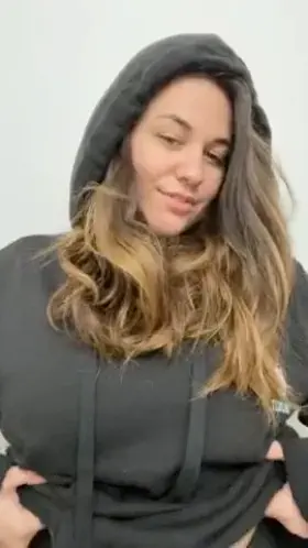 Do you like the way my boobs drop out of my hoodie?