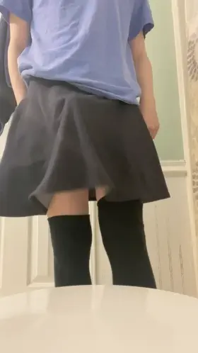 I wish you’d come behind me and help make my sissy cock bounce.