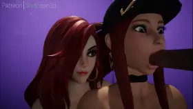 Akali Threesome (Shidosan3D) [league of legends]