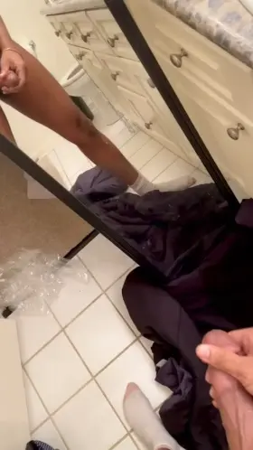 Accidentally made a mess shooting this thick load 🫢