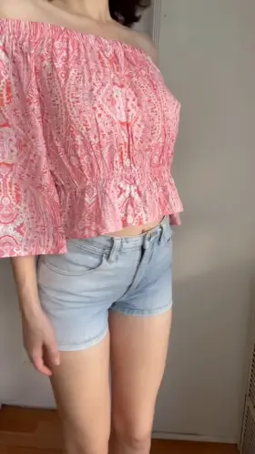 I hope you don’t mind a petite American girl taking her clothes off?