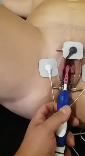 [F] Another electrical circuit, to the clitoris and to the metal anal plug, it was hopelessly lost.
