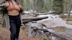 enjoying the beautiful scenery