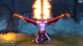 Shyvana's on pole (Chikipiko)