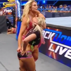 A compilation of Charlotte giving other women wedgies
