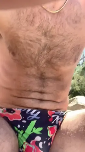 Showing off at the pool