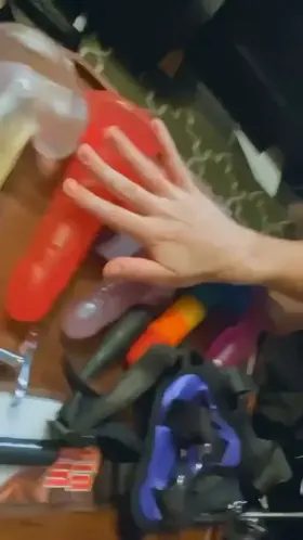 Wondering which toy I'm gonna use today on you ;)