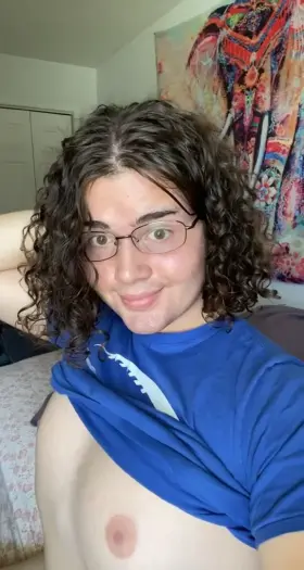 Thinking about my permanent irreversible journey into womanhood, a hand rubbing each nipple while I suckle on a fat leaking cock head… 😏