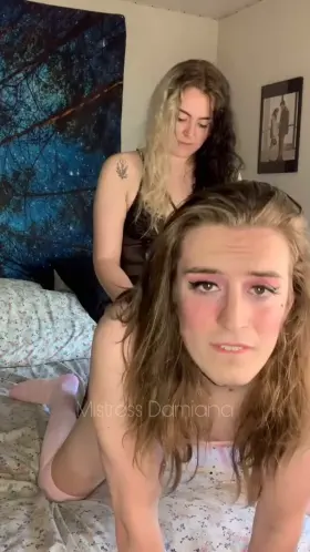 Look into the camera, slut. Let everyone see what a whore you are for my cock.