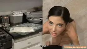 Theodora Day - Blowing my stepdad's cock after my mom went to Europe