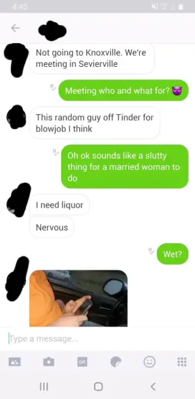 Real wife with first tinder hookup