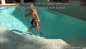 Cuck dad buys a pool 😐